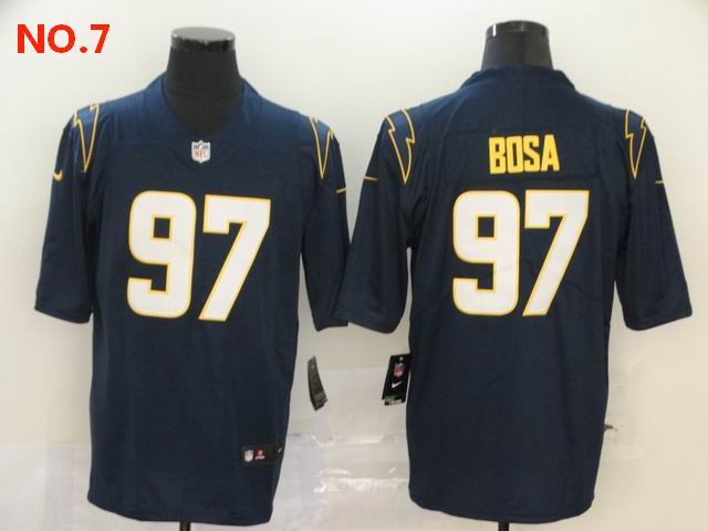 Men's Los Angeles Chargers #97 Joey Bosa Jersey NO.7;